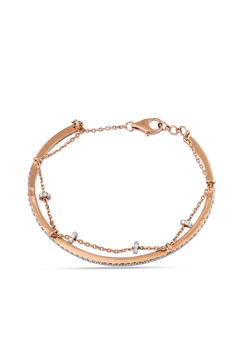 Orbit Chain Pave Bracelet