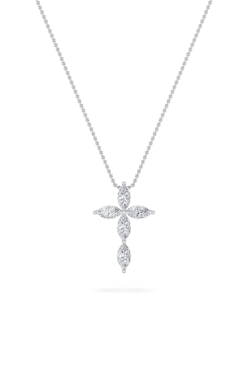 Marquise Grace Cross Pendant