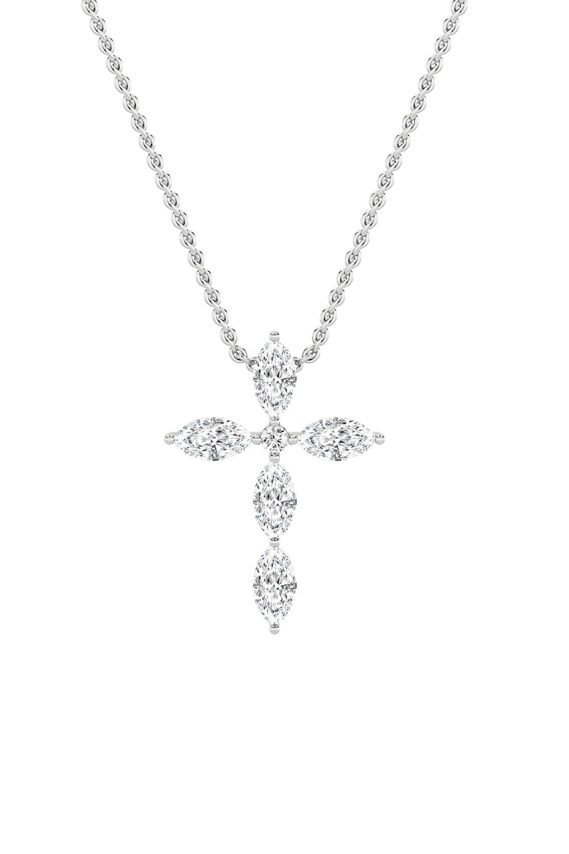 Celestial Marquise Cross Pendant