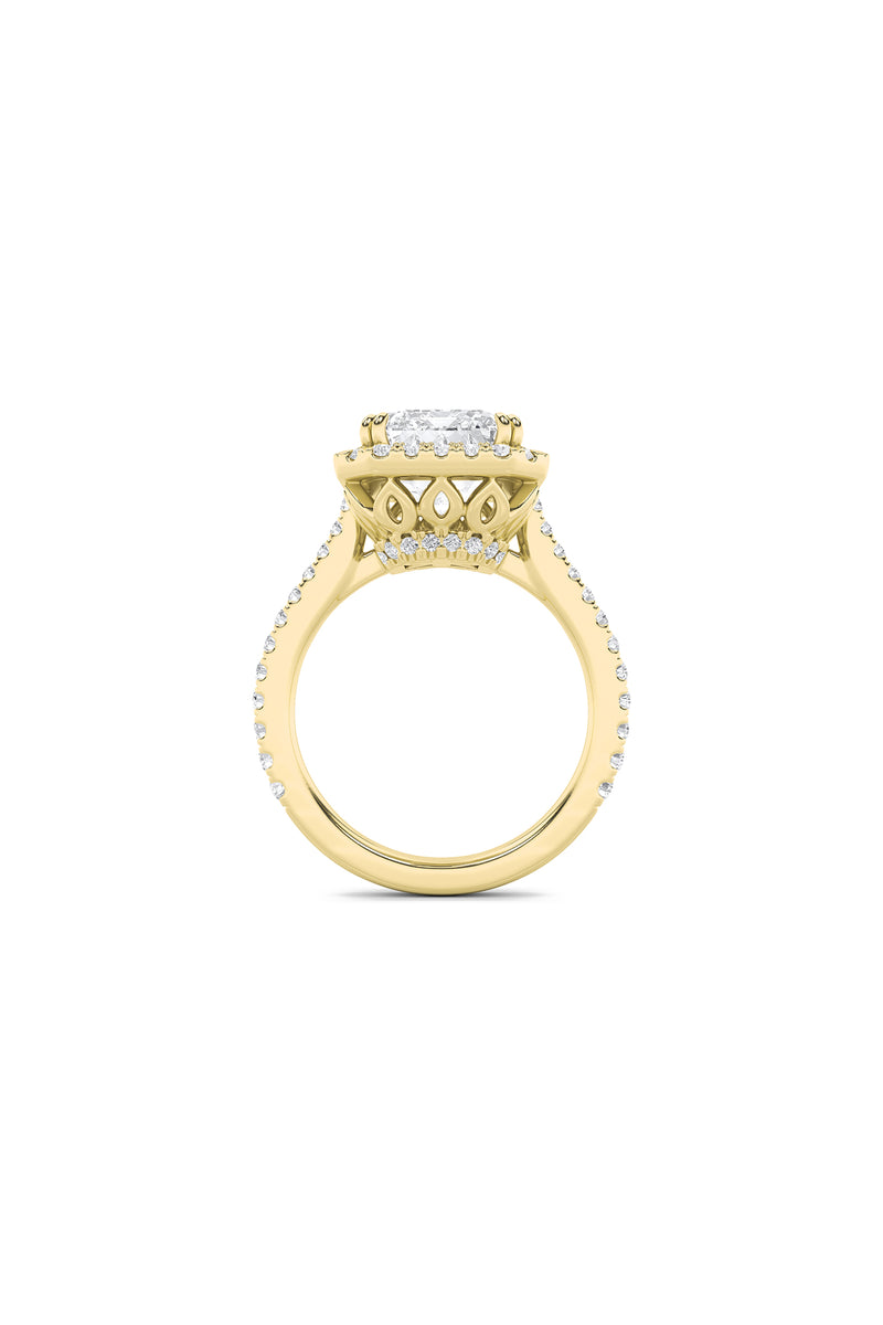 Luxe Emerald Halo Ring