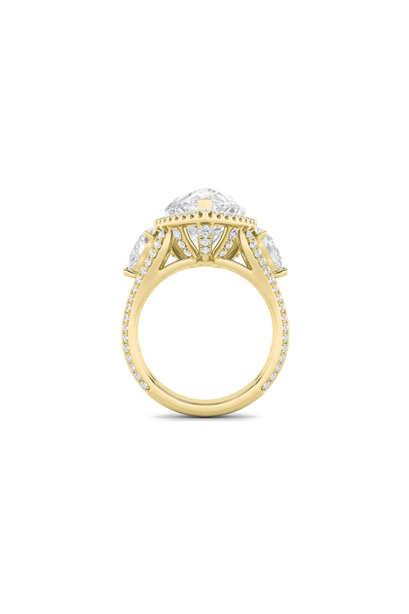 Eternal Halo Pear Ring