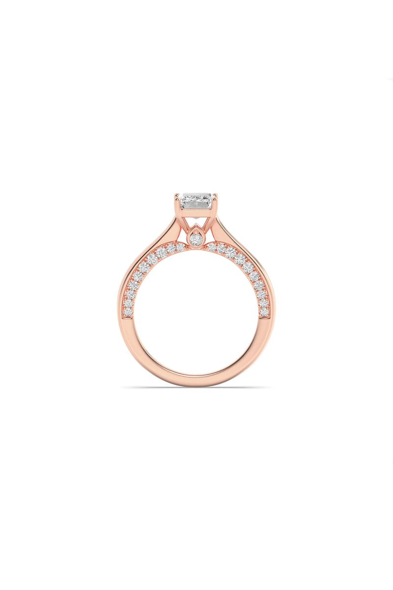 Emerald Vision Solitaire Ring