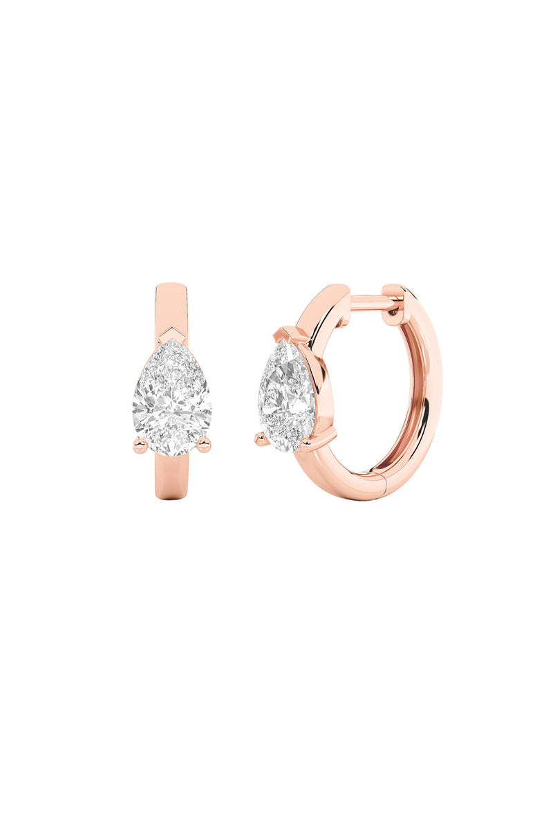 Pear Dawn Curve Hoops
