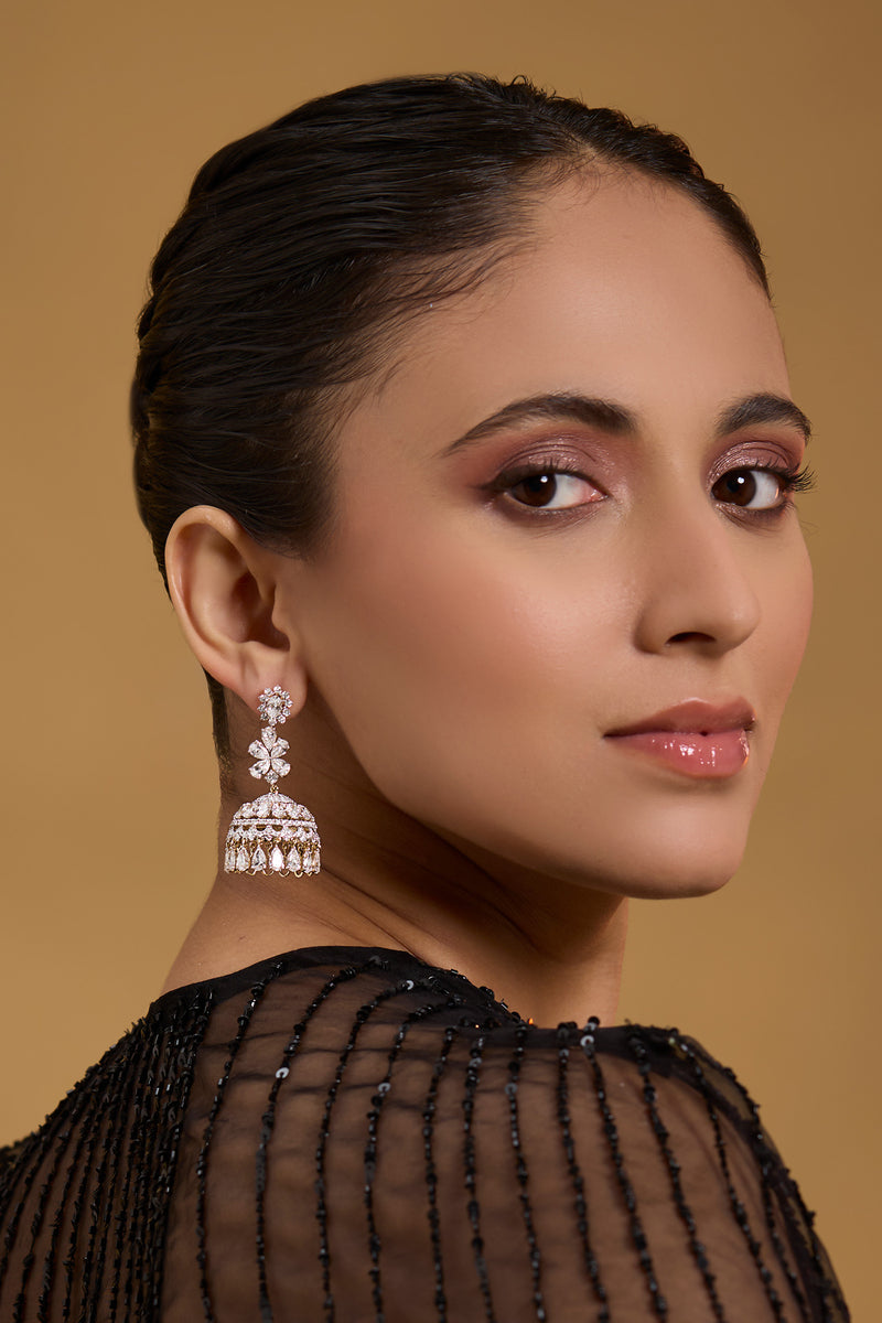 Regal Diamond Jhumkas