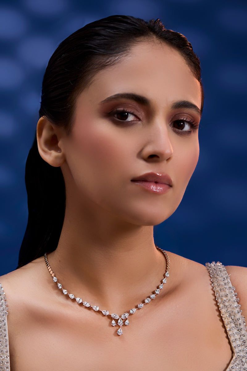 Subtle Radiance Pear Necklace