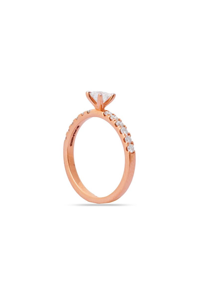 Princess Solitaire Ring