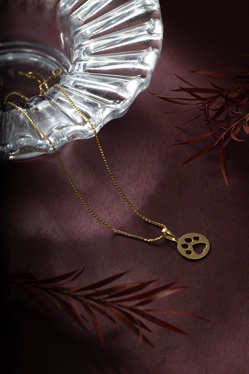 Paw Gold Pendant