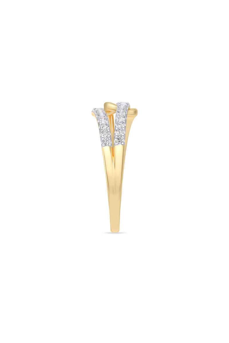 Elegant Diamond Wrap Ring