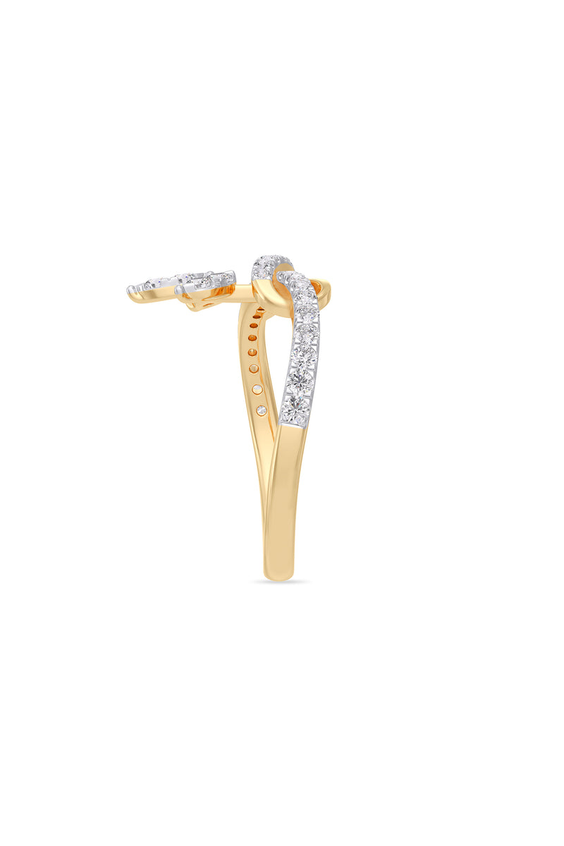 Diamond Floral Cluster Ring