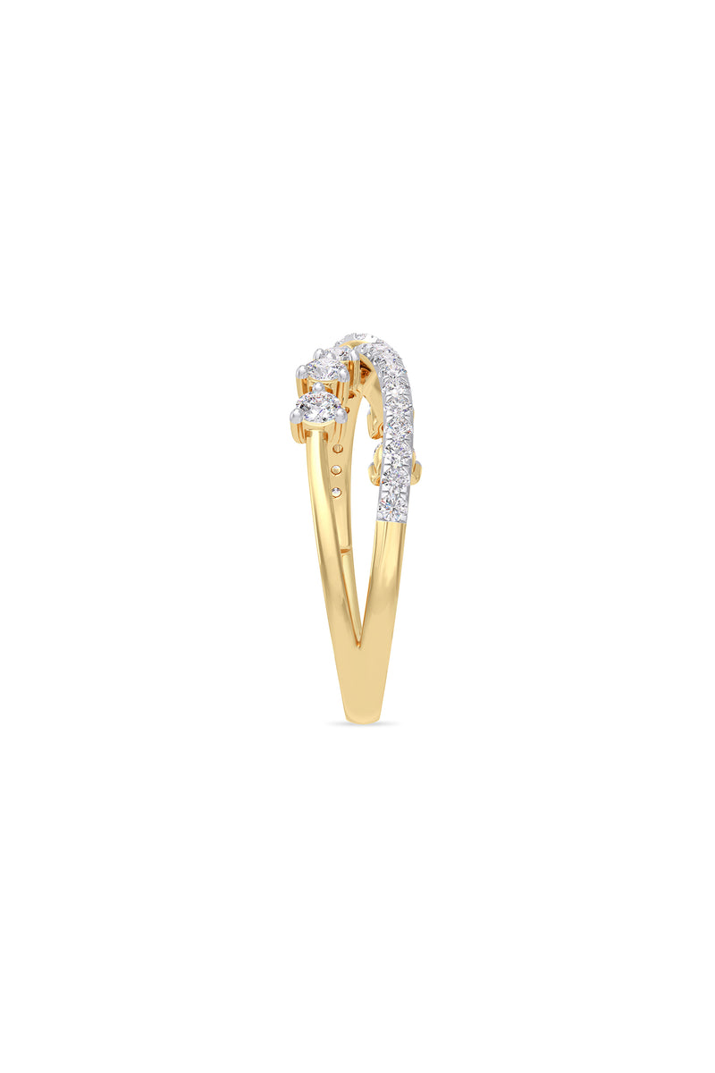 Diamond Twist Pave Ring