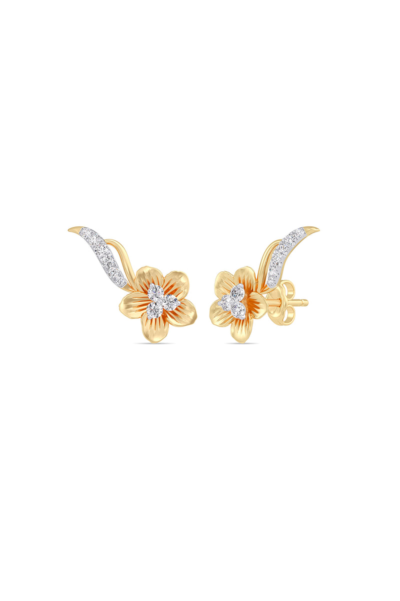 Floral Spark Diamond Studs