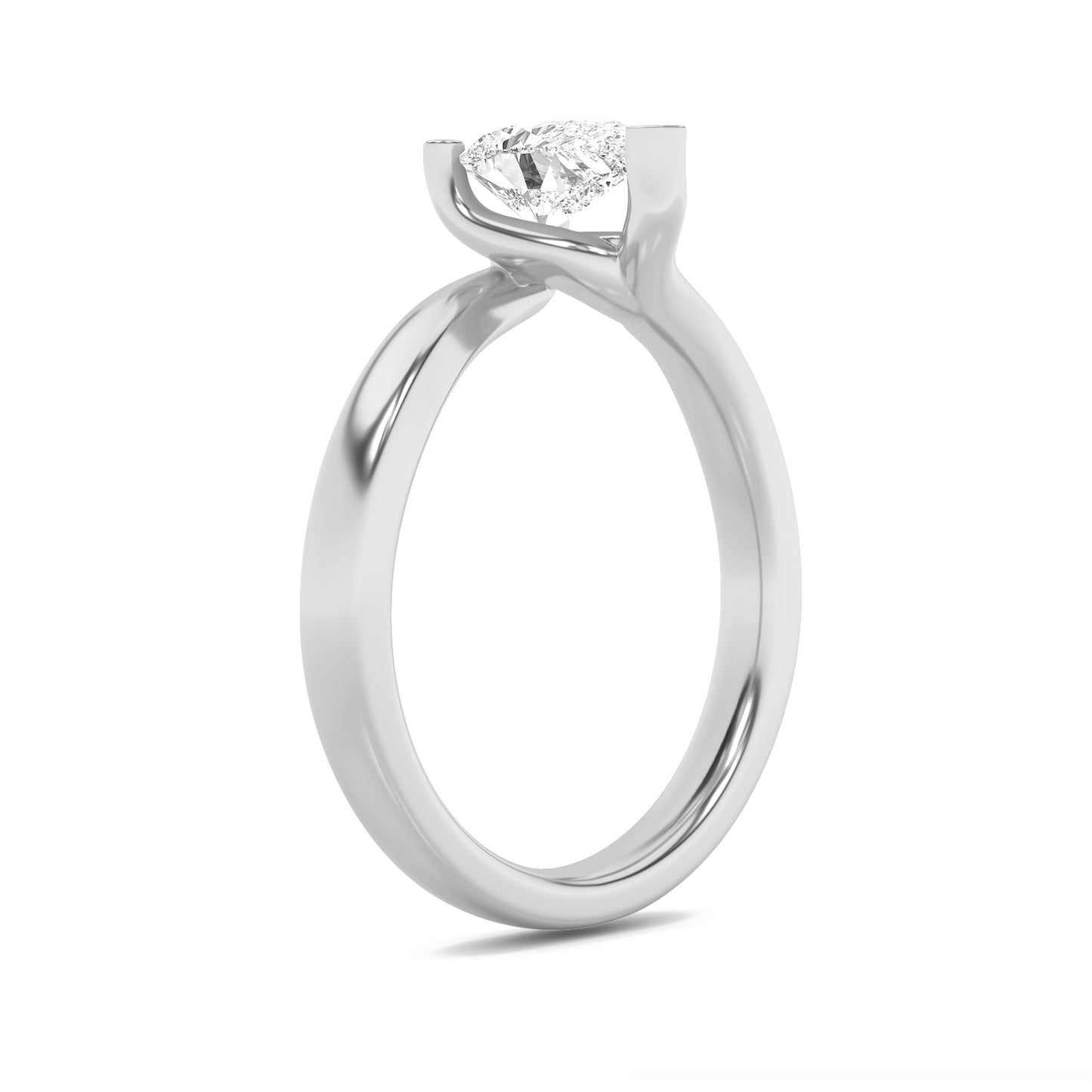 Pear Harmony Twist Ring