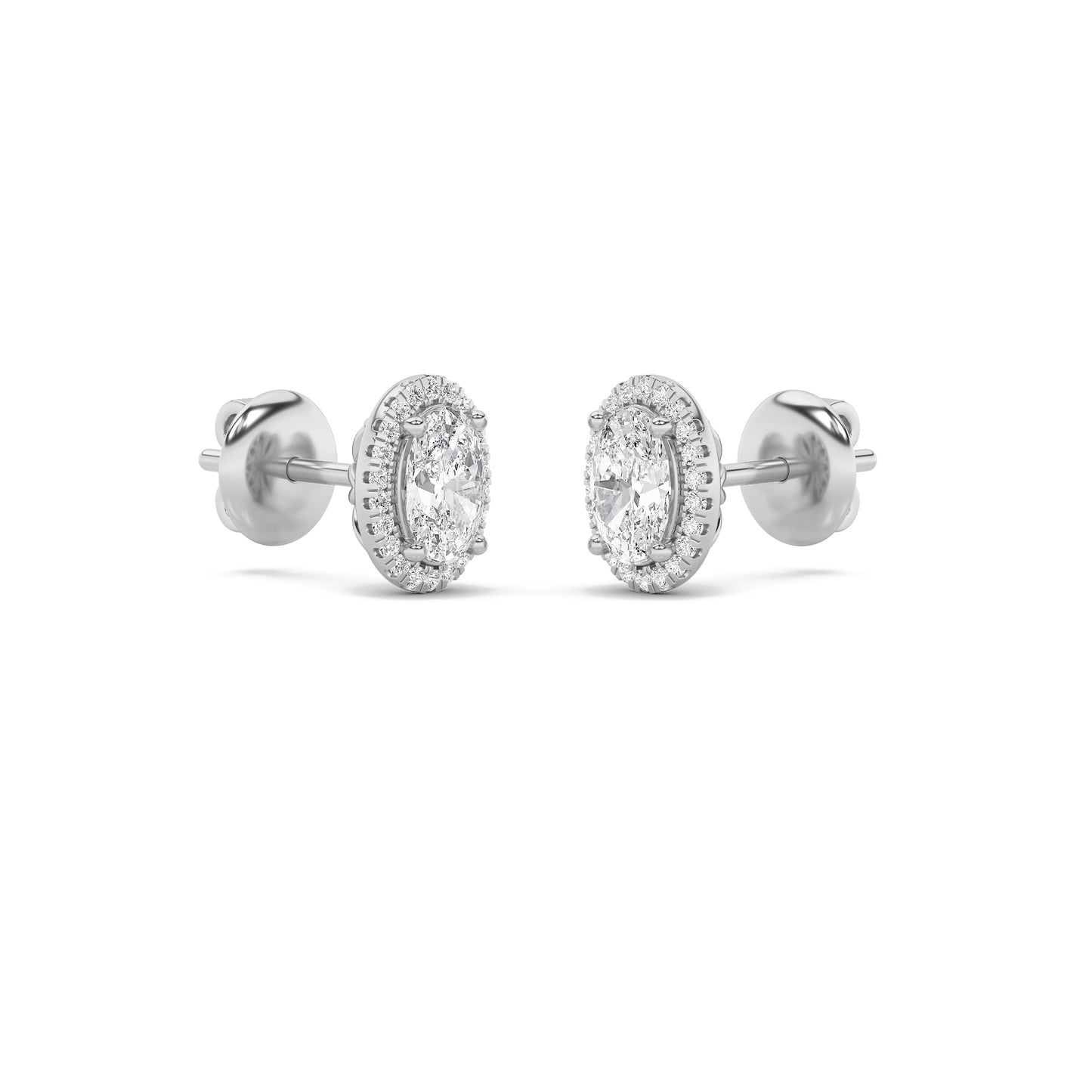 Graceful Halo Sparkle Earrings
