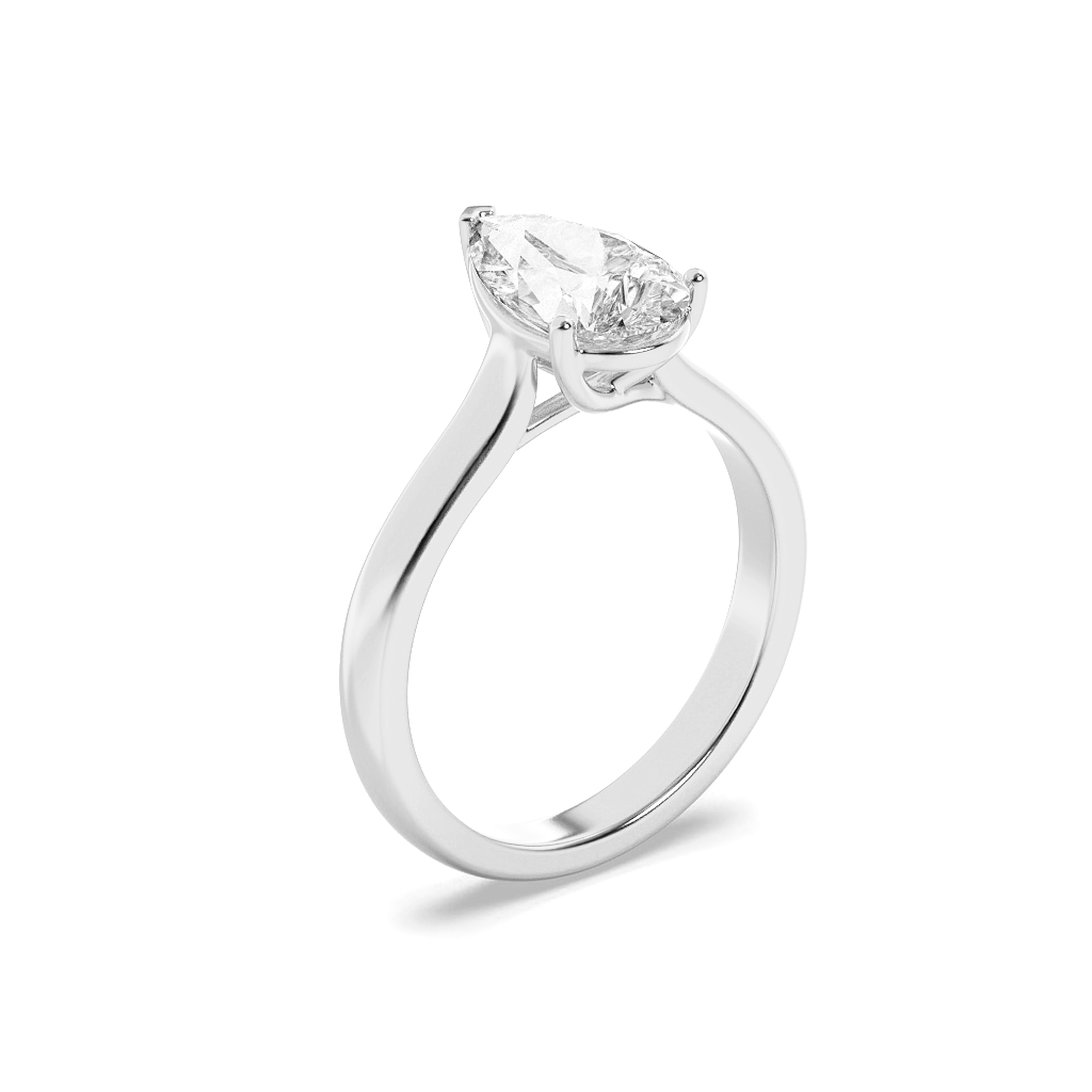 Celestial Pear Solitaire Ring
