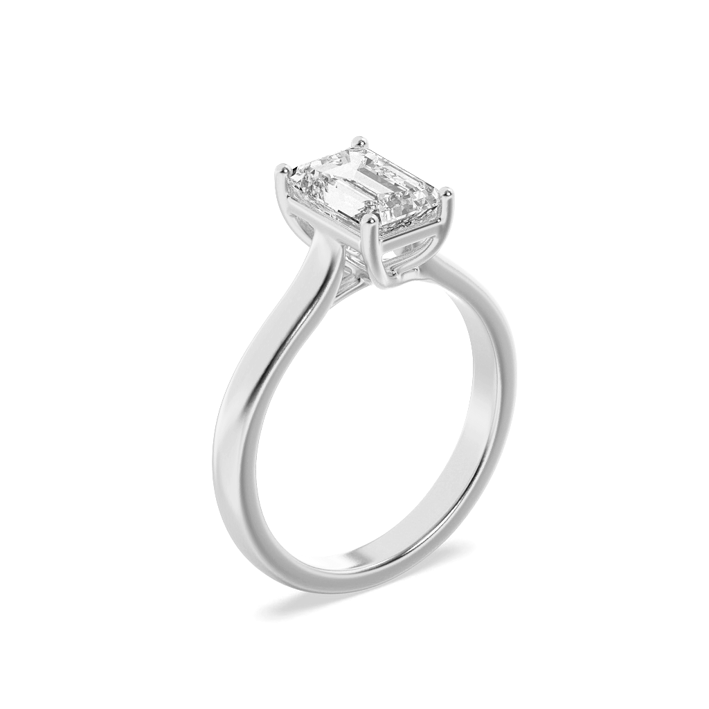 Celestial Emerald Solitaire Ring