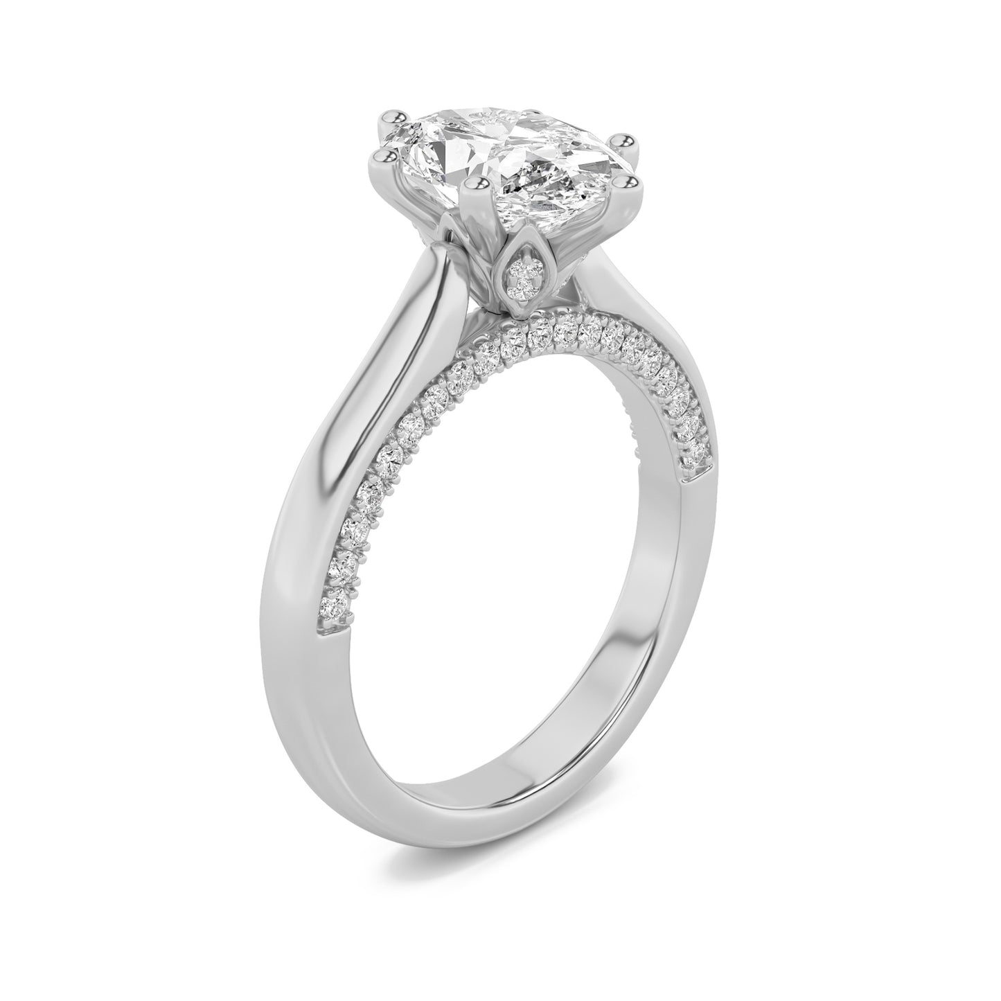 Enchanted Marquise Pavé Solitaire