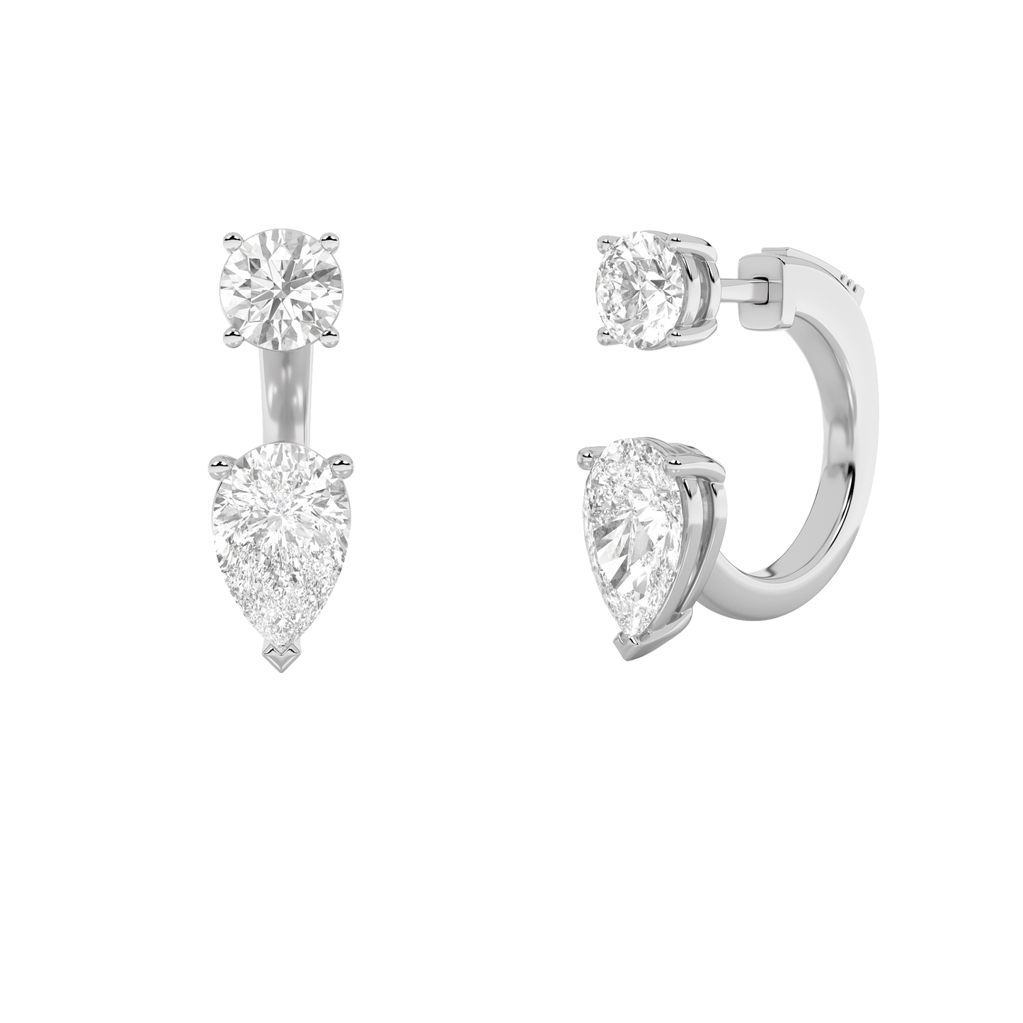 Gleaming Duo Hoop Earrings