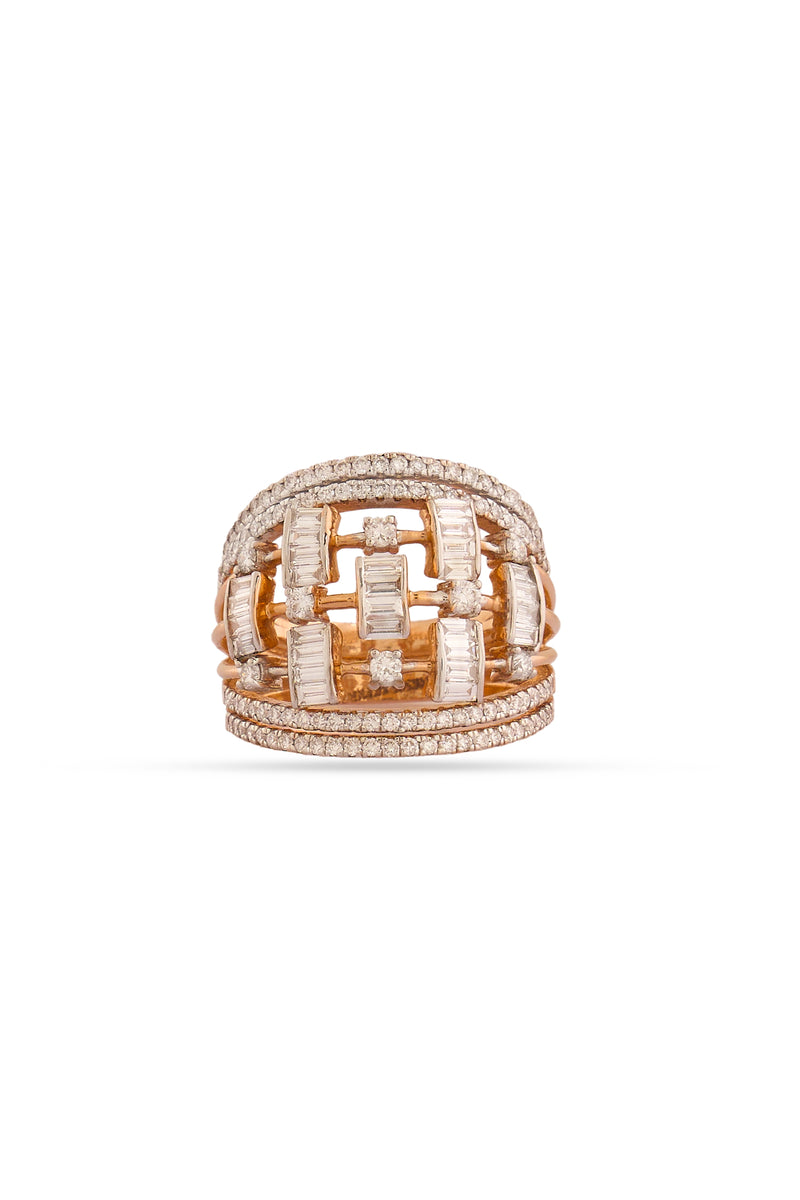 Majestic Grid Luxe Ring