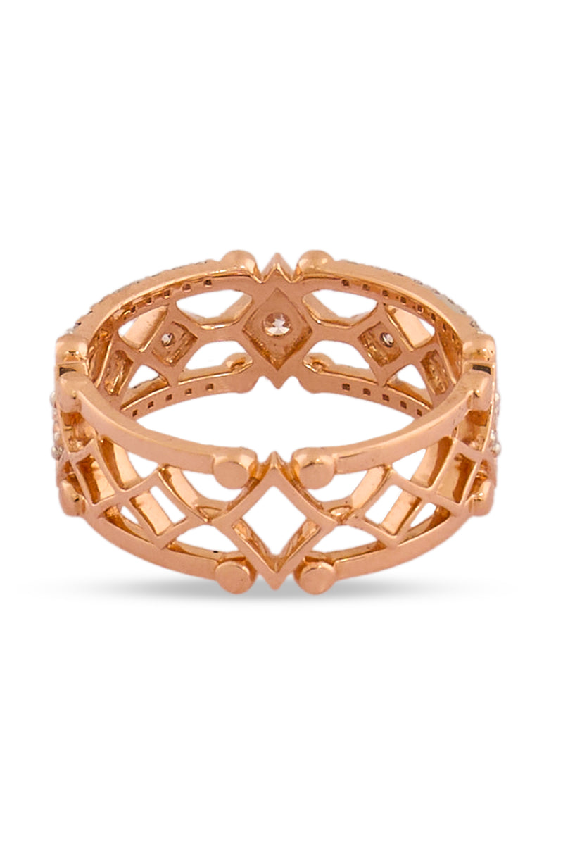 Intricate Cage Diamond Ring