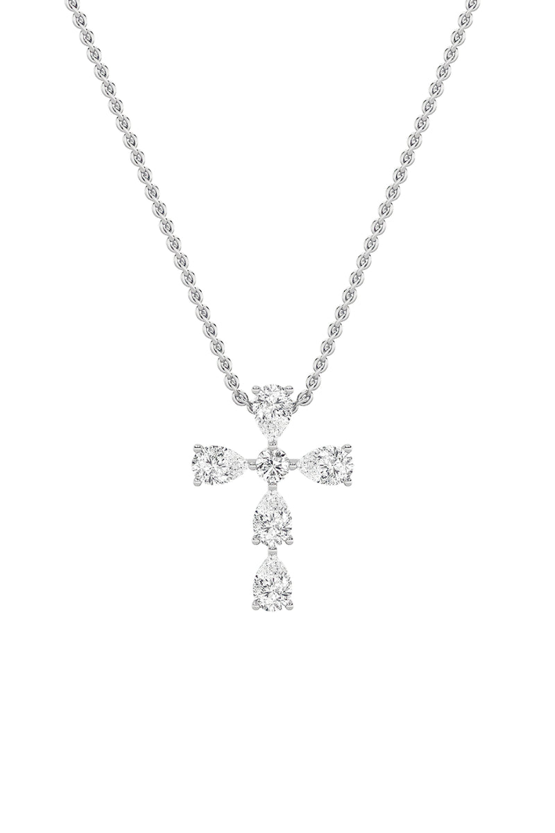 Pear Grace Cross Pendant