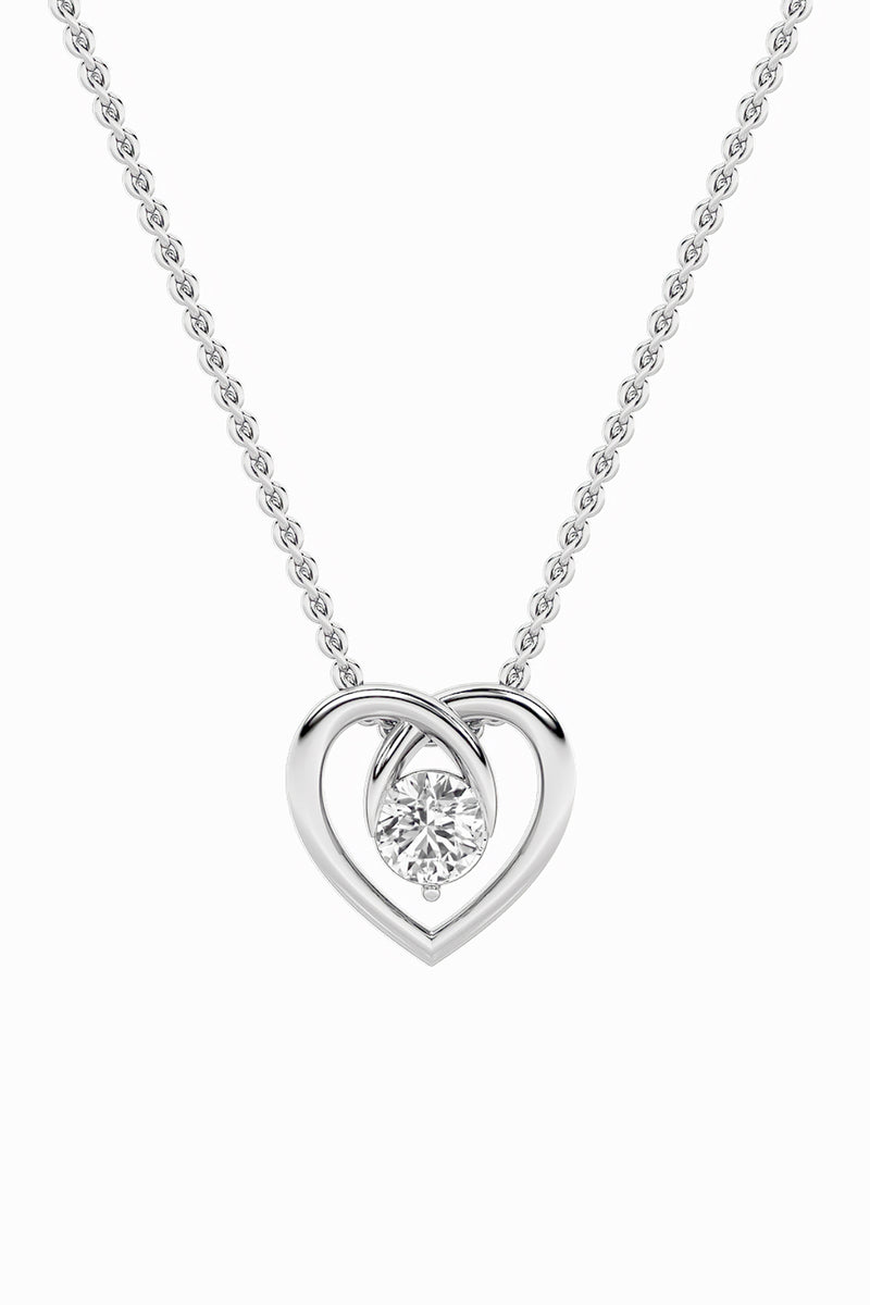 Intertwined Heart Glow Pendant