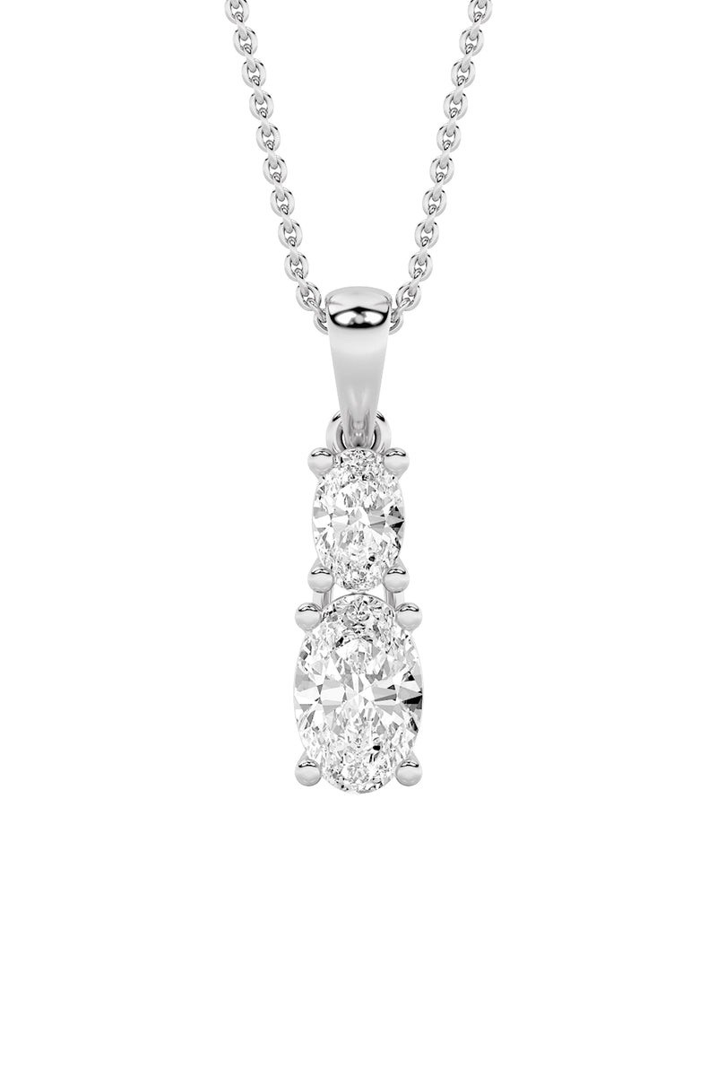 Elegant Oval Cascade Pendant
