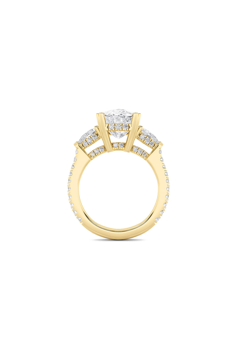 Marquise Accented Oval Ring