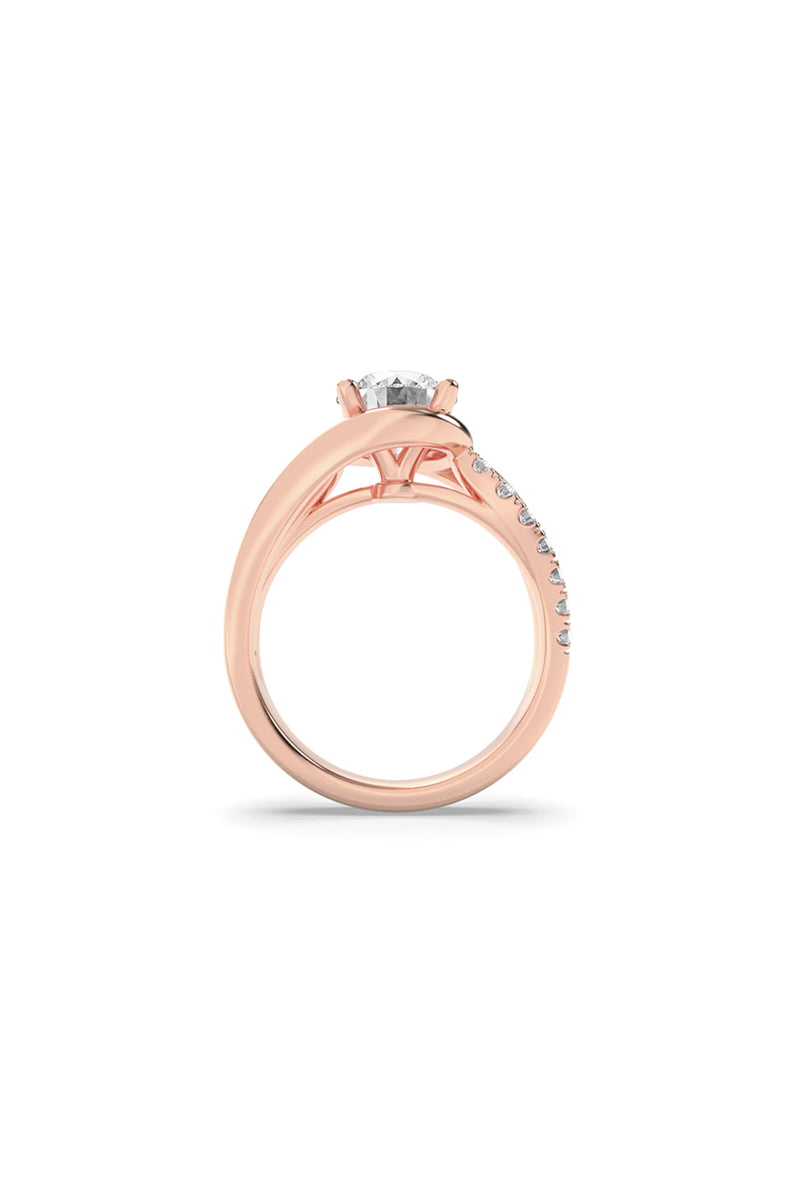 Solitaire Twist Diamond Ring