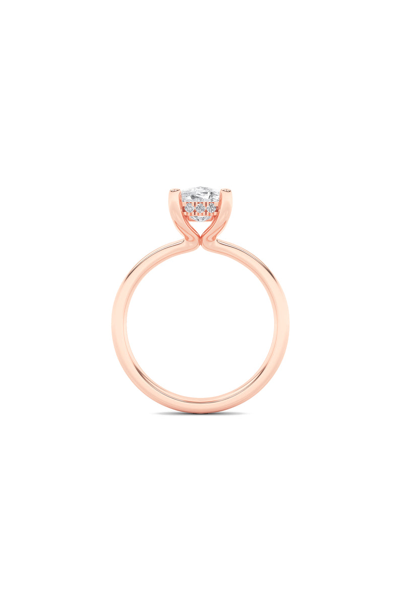 Modern Desire Cushion Solitaire Ring