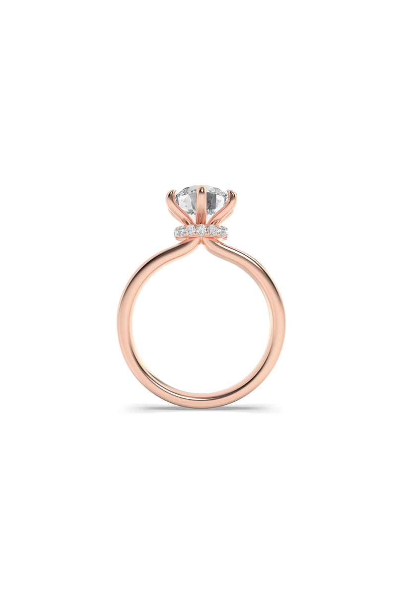 Crowned Brilliance Engagement Ring