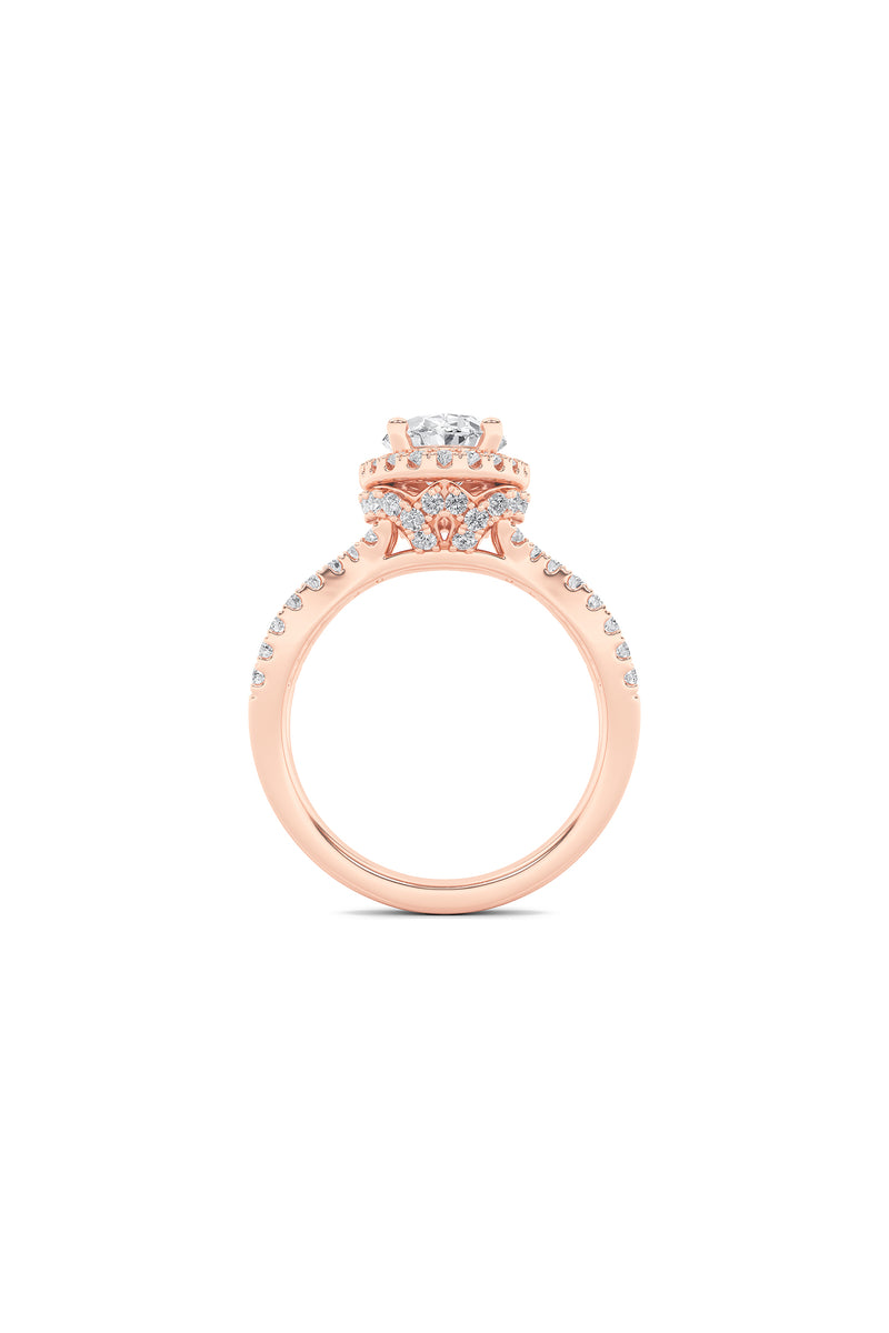 Enchanted Halo Oval Ring