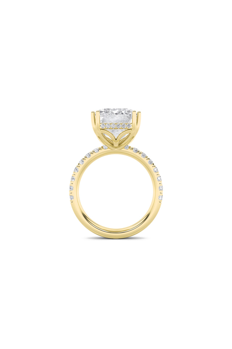 Emerald Radiance Halo Ring