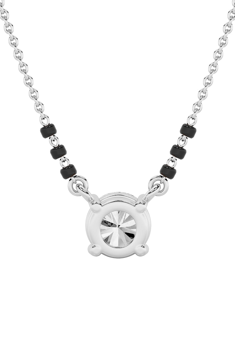 Classic Round Solitaire Mangalsutra