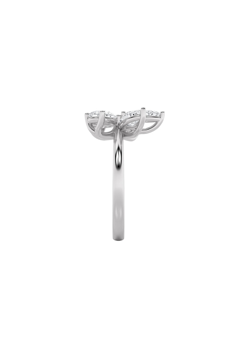 Floral Embrace Diamond Ring