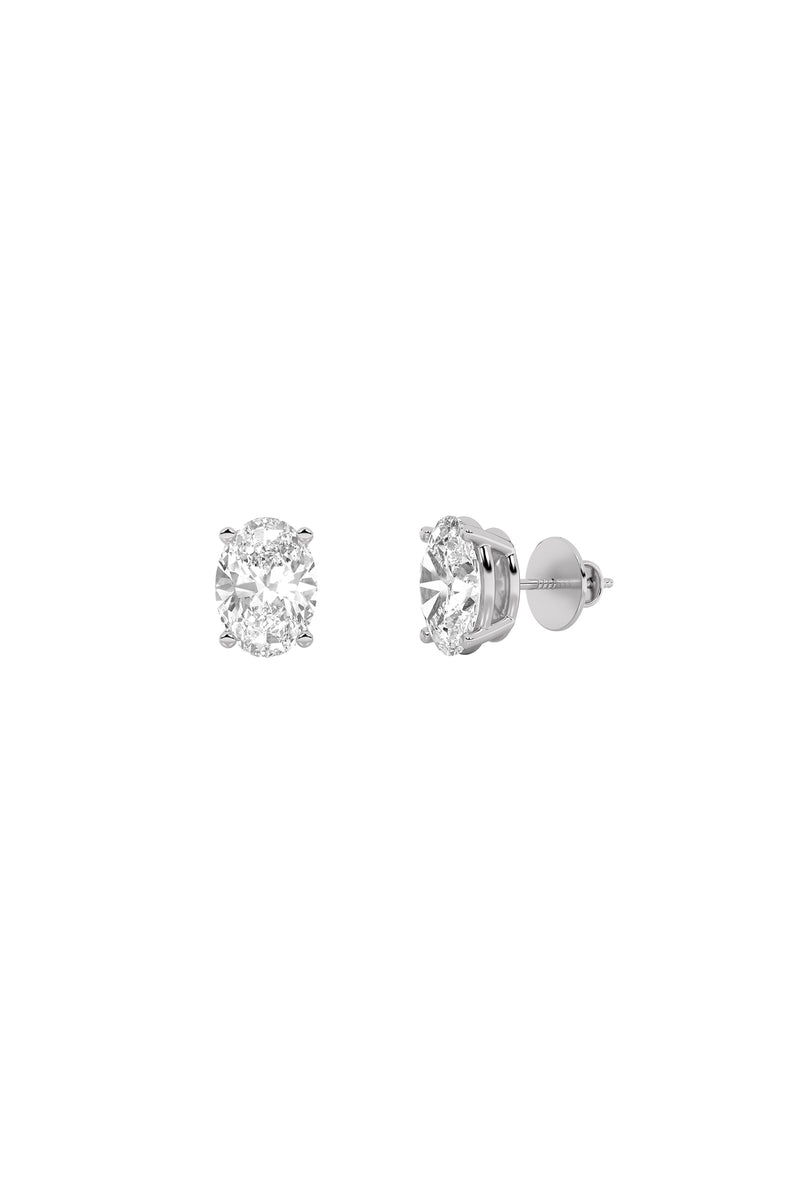 Oval Solitaire Studs