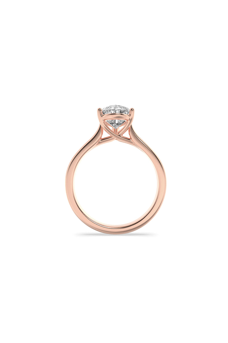 Celestial Pear Solitaire Ring