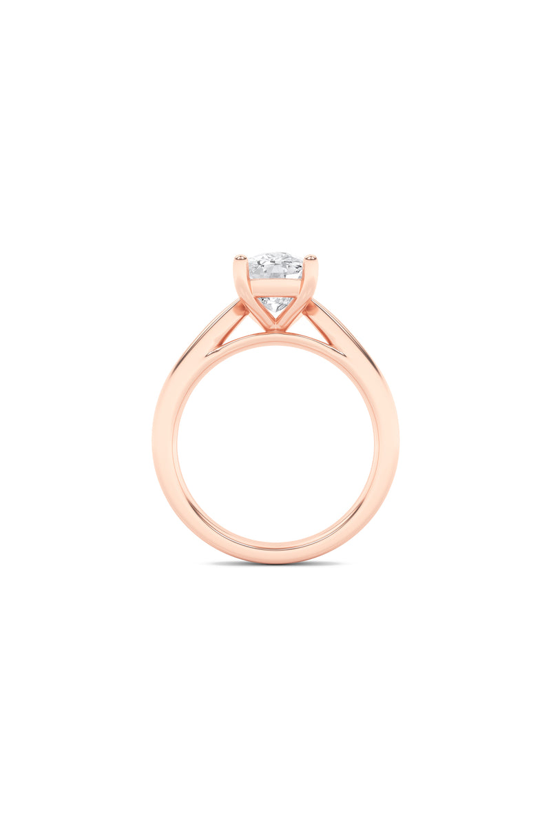 Cushion Spark Solitaire Ring