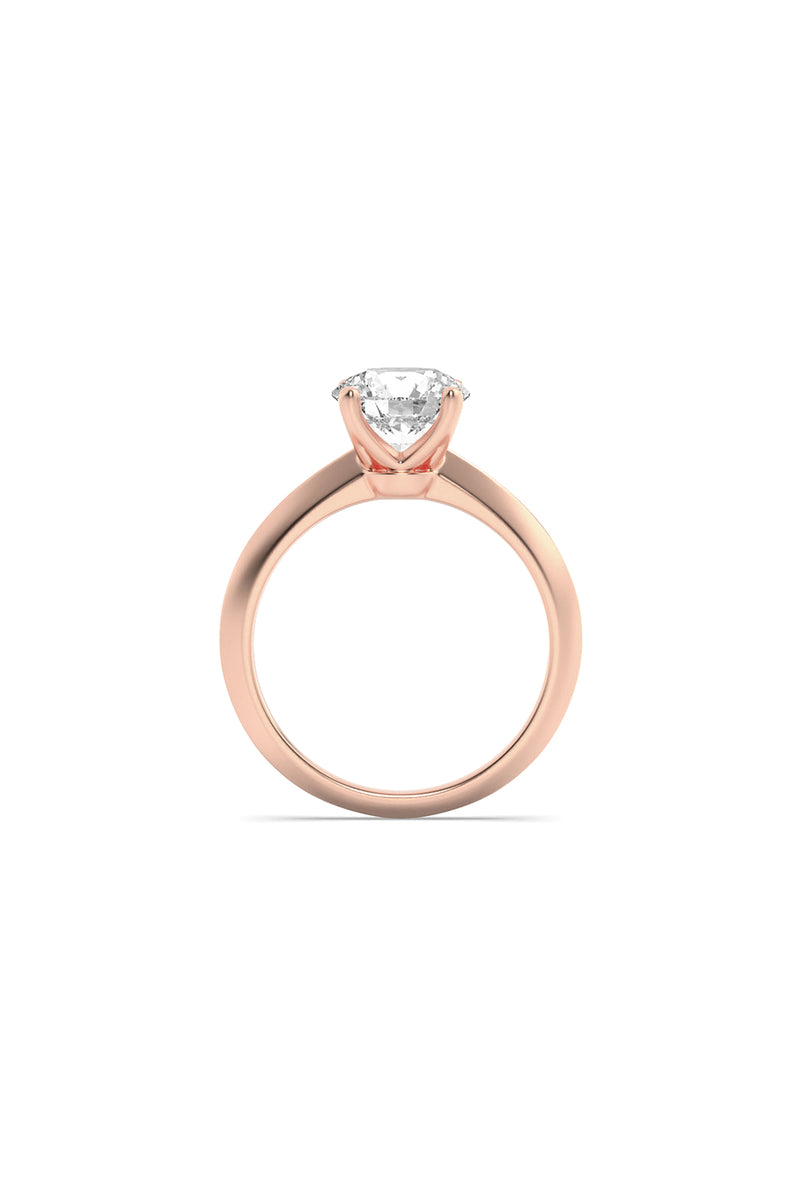 Round Spark Solitaire Ring