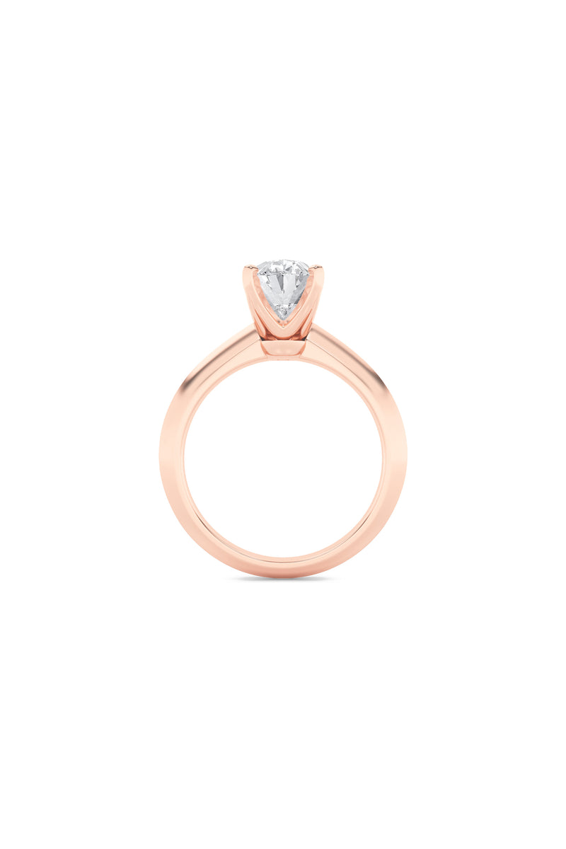 Oval Spark Solitaire Ring