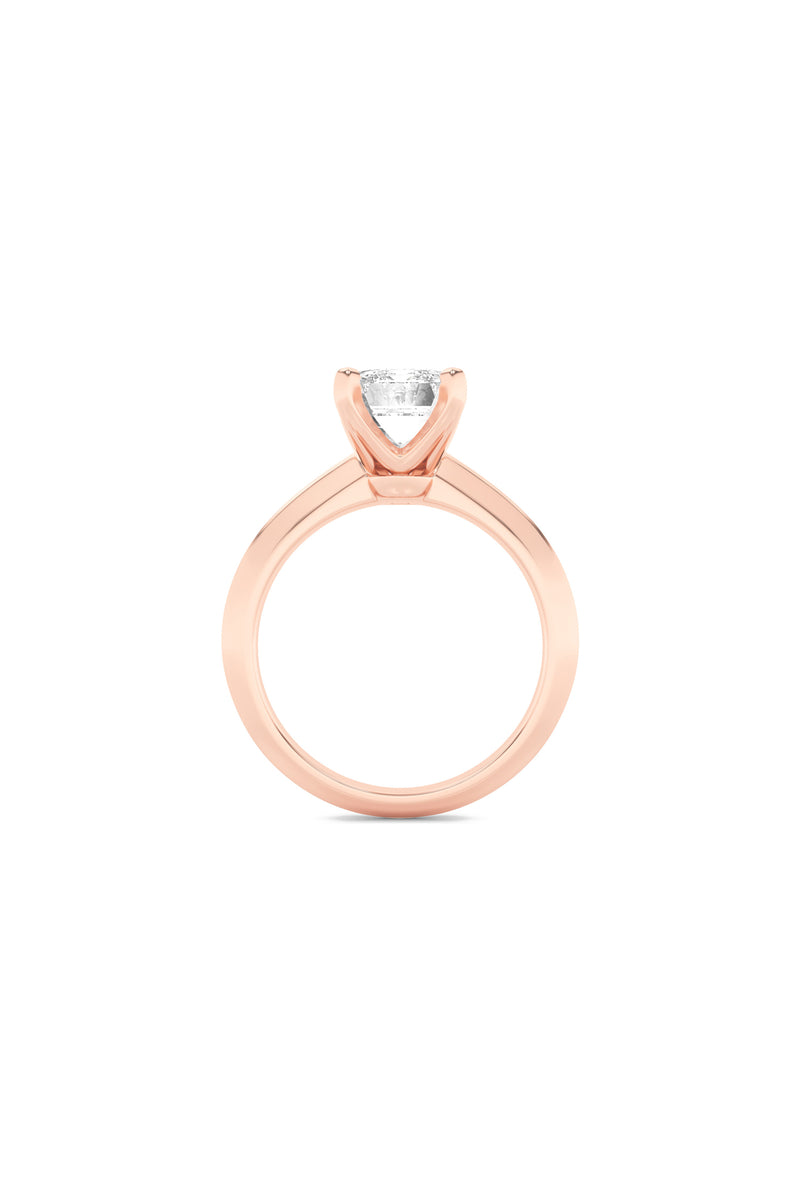Sleek Emerald Solitaire Ring
