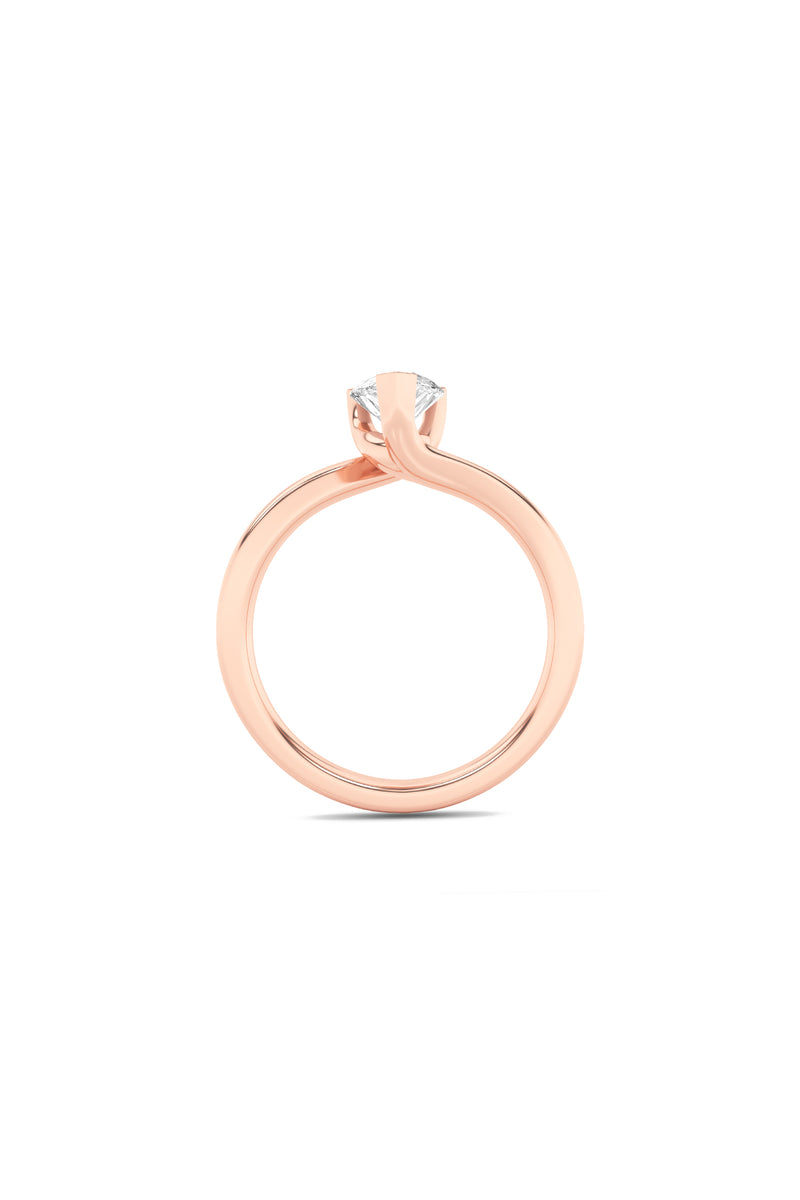 Pear Harmony Twist Ring
