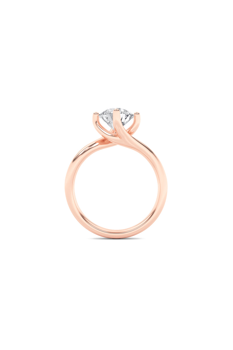 Infinite Flow Round Solitaire Ring