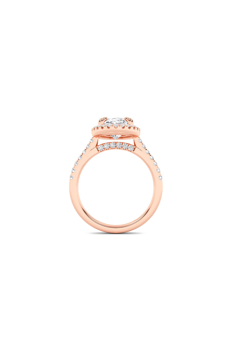 Oval Enchant Halo Ring