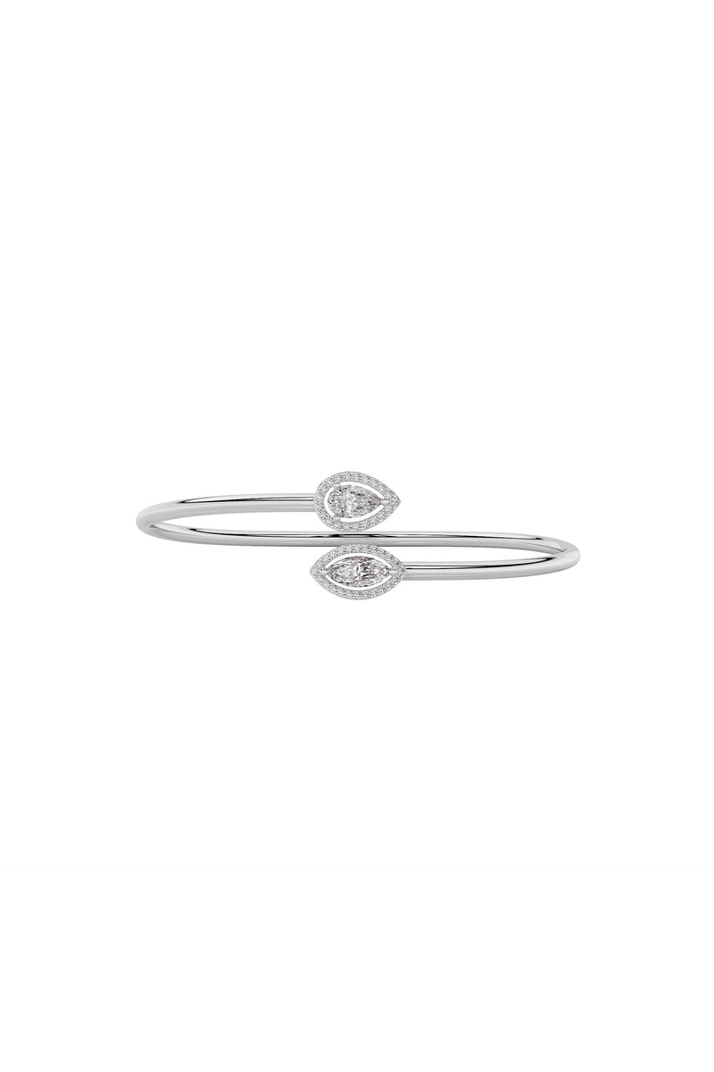 Fluid Cut Open Bangle