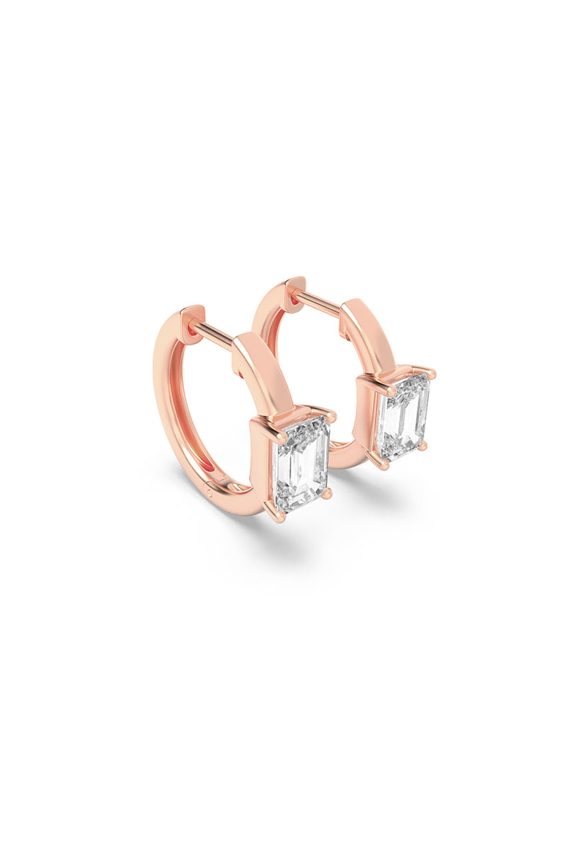 Emerald Dawn Curve Hoops