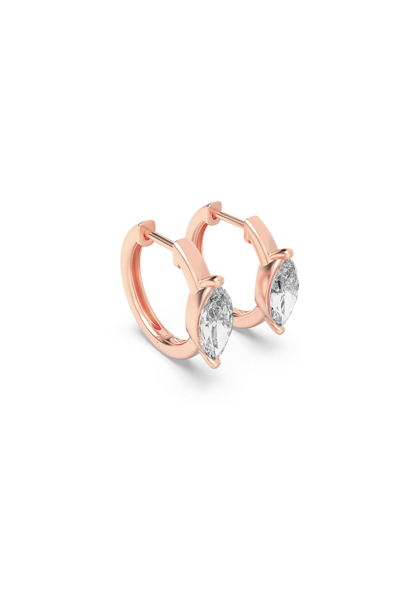 Marquise Dawn Curve Hoops