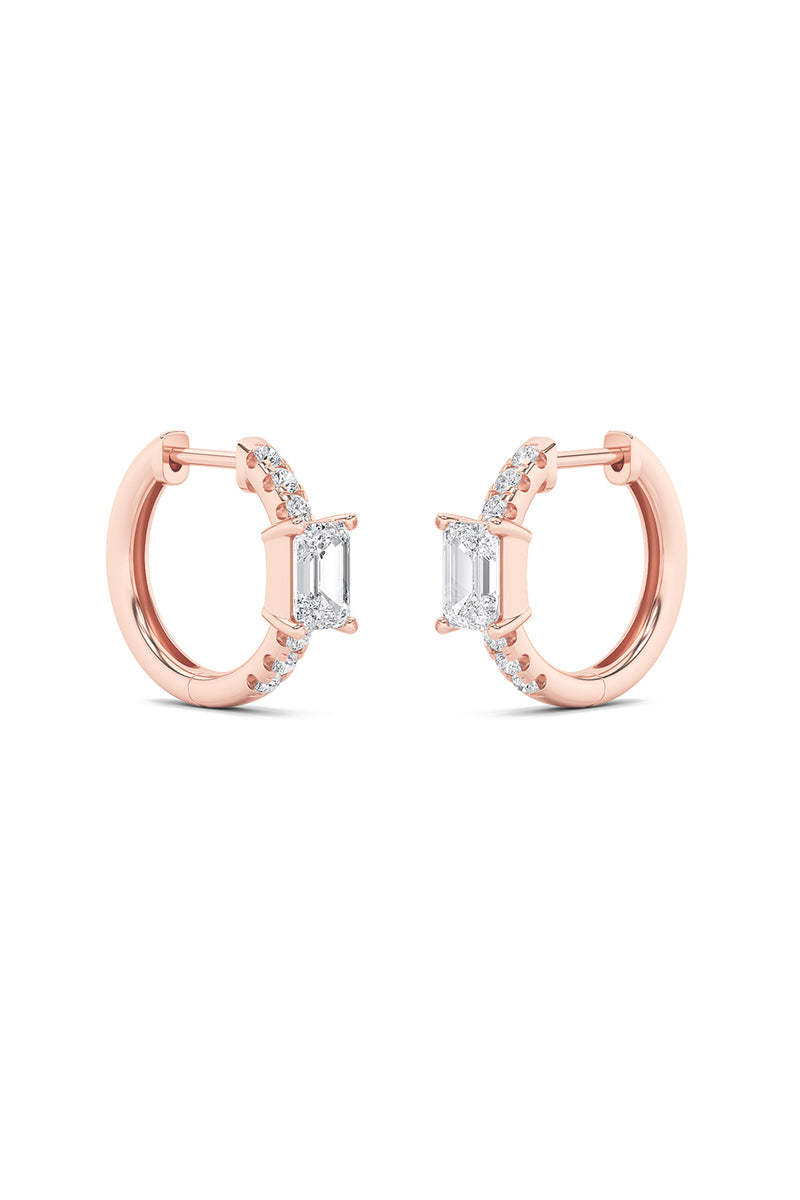 Solara Emerald Hoops
