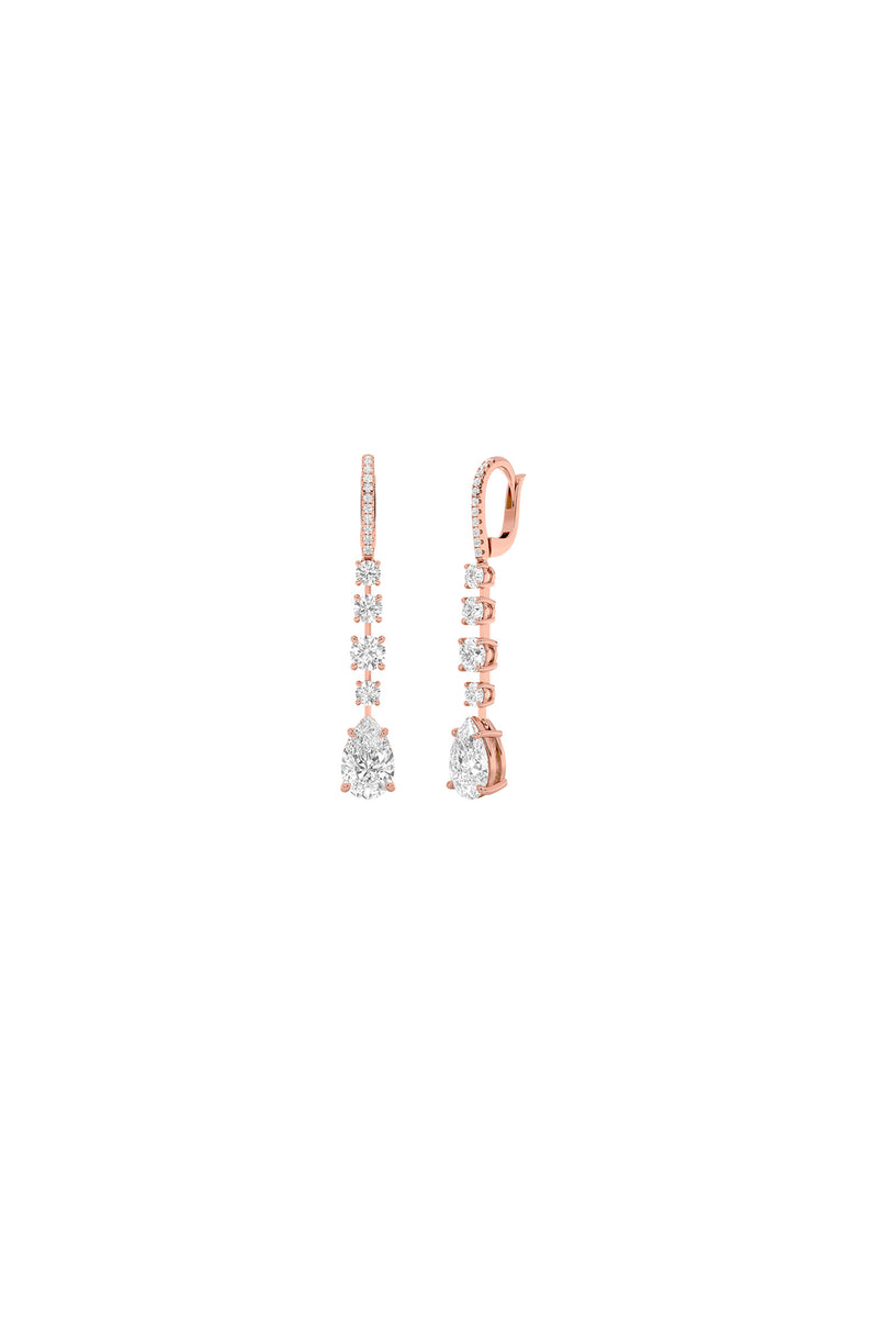 Cascading Pear Drop Earrings