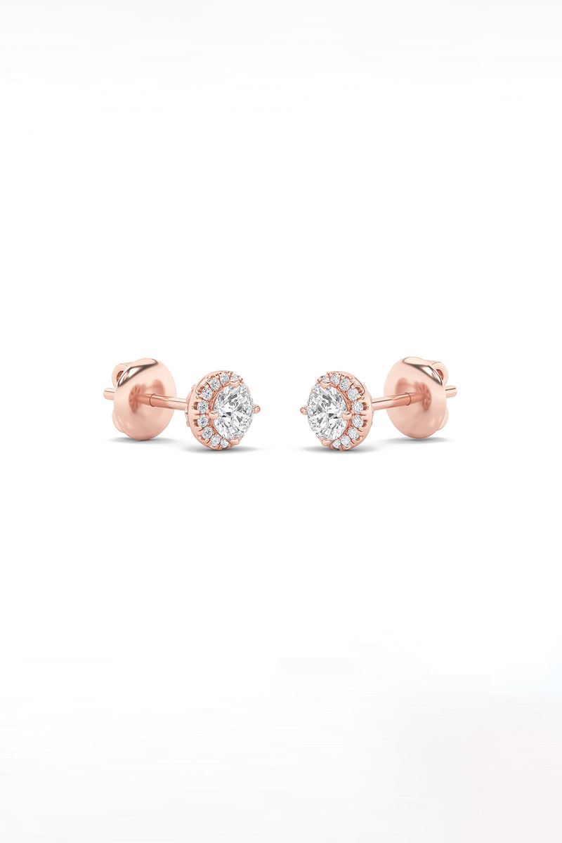 Luminary Round Halo Studs