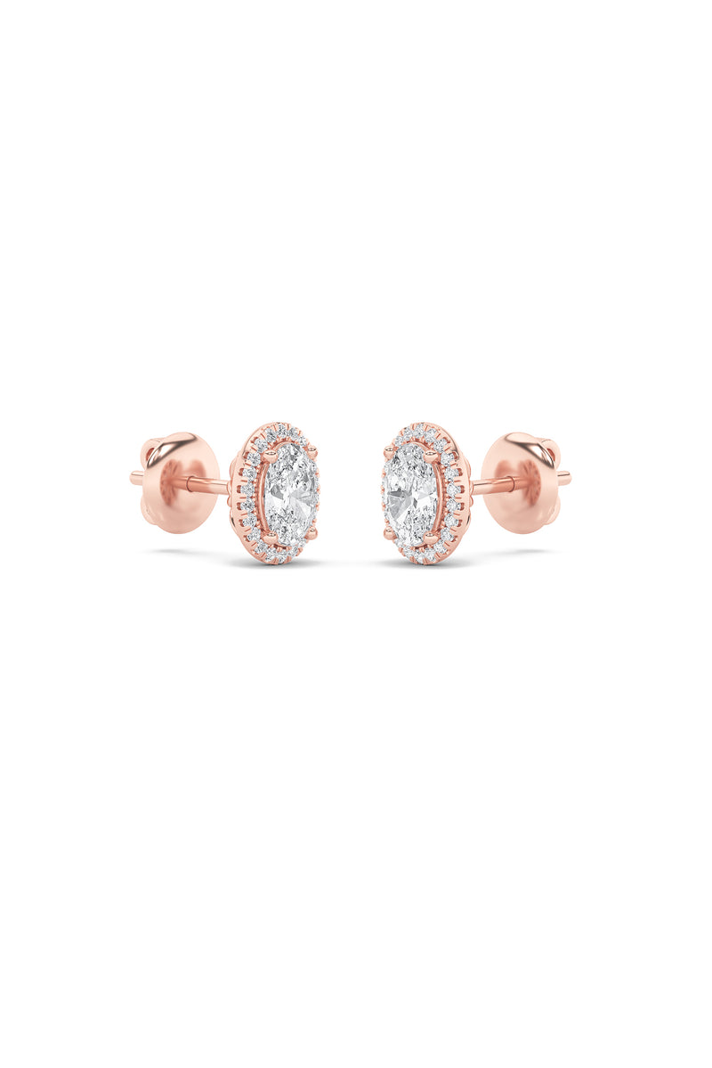 Graceful Halo Sparkle Earrings